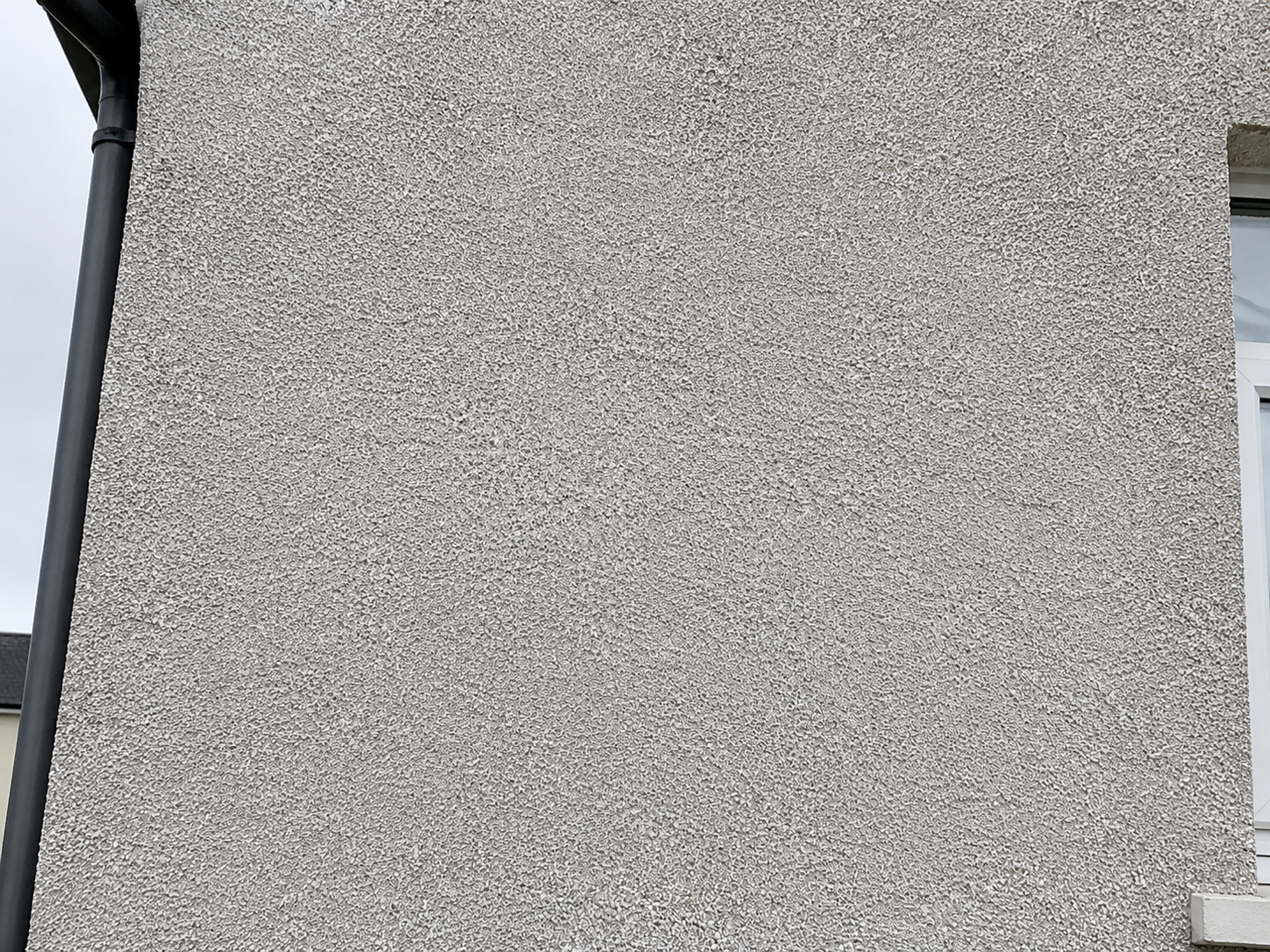 Render wall in Enniscorthy cleared of green algae and black staining