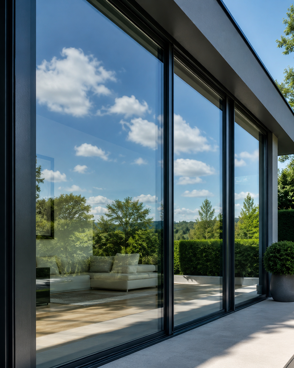 Pure water window cleaning on a County Wexford home